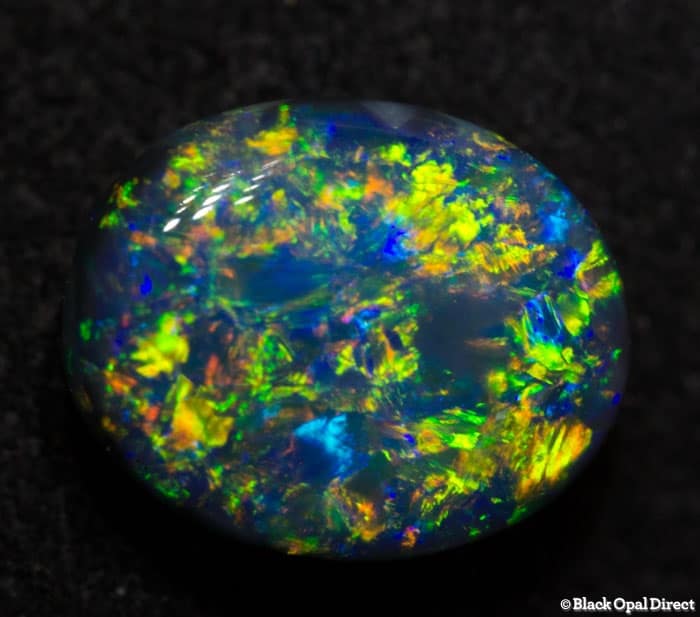 1.15 ct gem black opal 8x6x3mm - Image 4