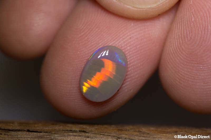 1.15 ct semi black opal 10.5x7x2.5mm David Childs - Image 2