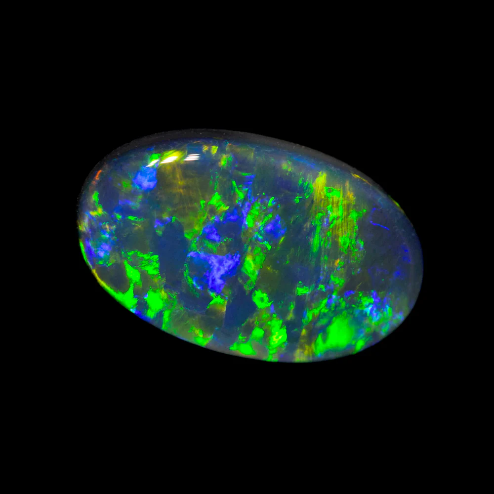 1.16 ct gem black opal 10x6x2.5mm - Image 2