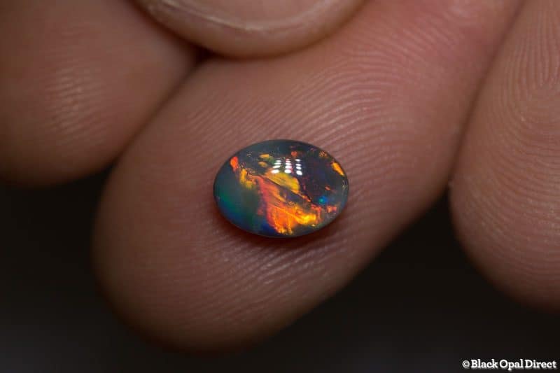 1.16 ct gem black opal 8.5x6x3mm - Image 2