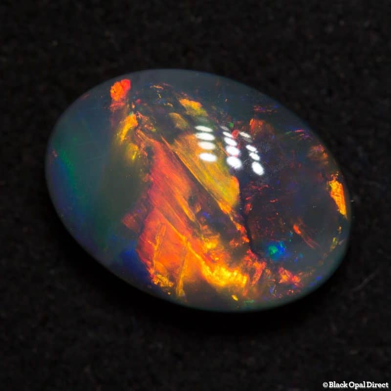 1.16 ct gem black opal 8.5x6x3mm - Image 4