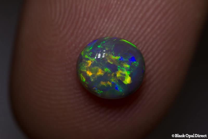 1.16 ct semi black opal 7x6x4mm - Image 2