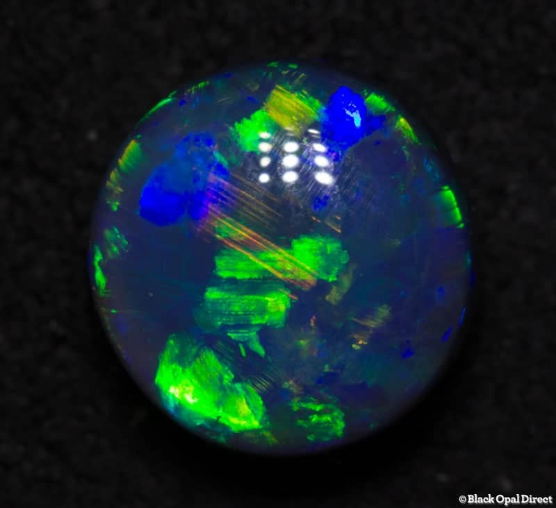 1.18 ct black opal 7mm round x4mm - Image 3