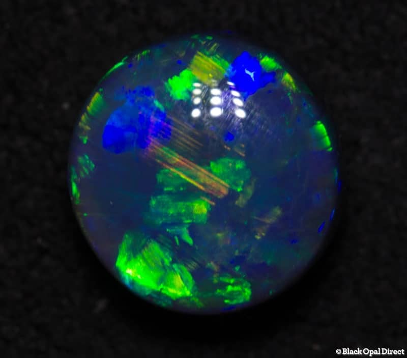 1.18 ct black opal 7mm round x4mm - Image 4