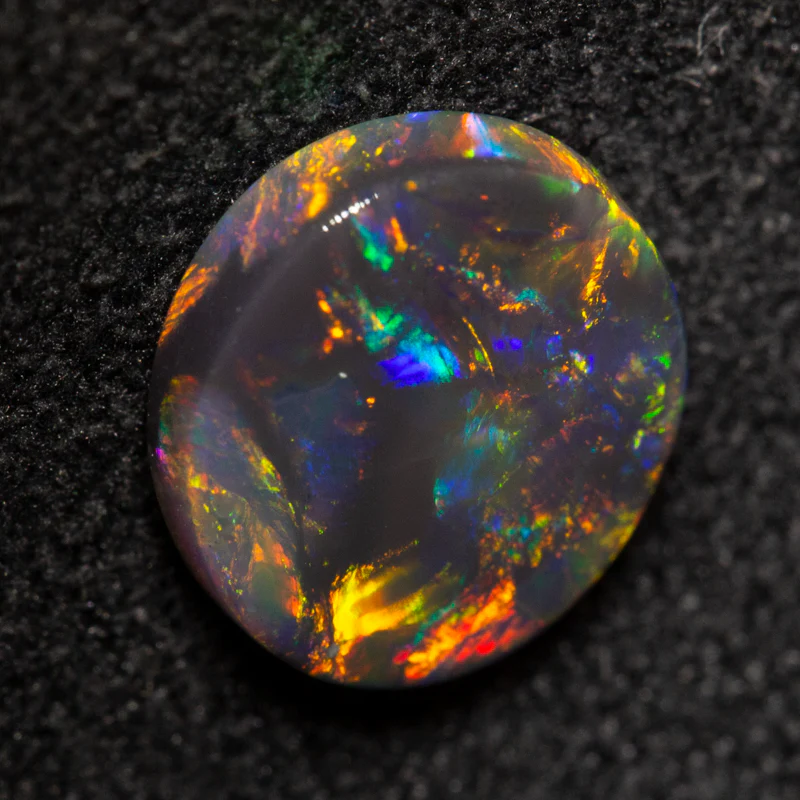 1.18 ct black opal 8.3x7.7x2.5mm - Image 2