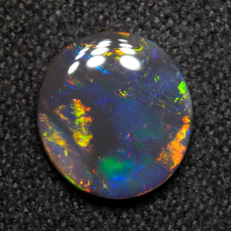 1.18 ct black opal 8.3x7.7x2.5mm - Image 3