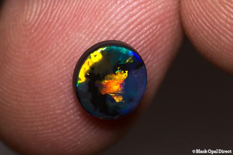 1.18 ct black opal 8x7.5x3mm - Image 3