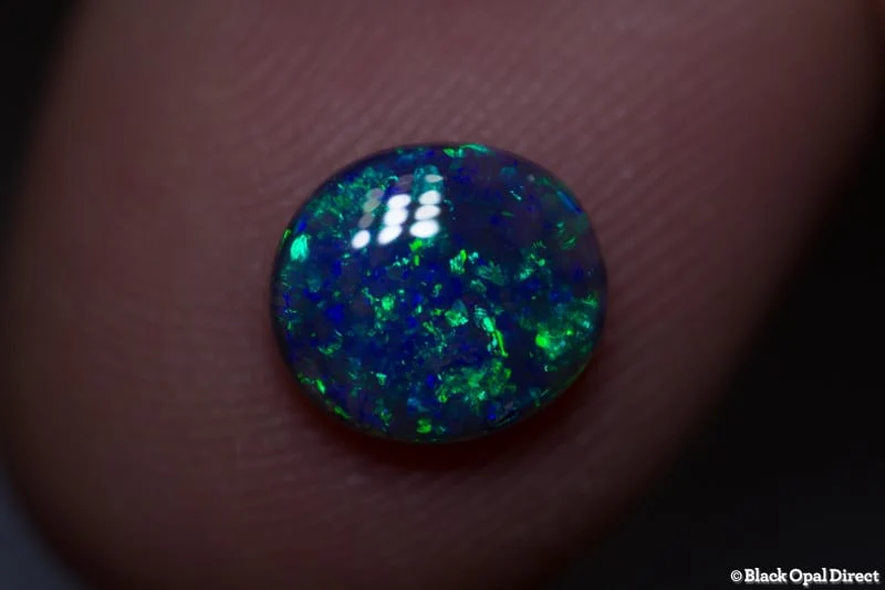1.18 ct black opal 8x7x2.5mm - Image 2