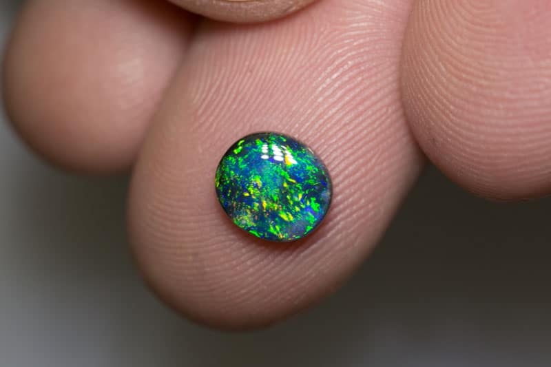 1.18 ct black opal 8x7x3mm - Image 3