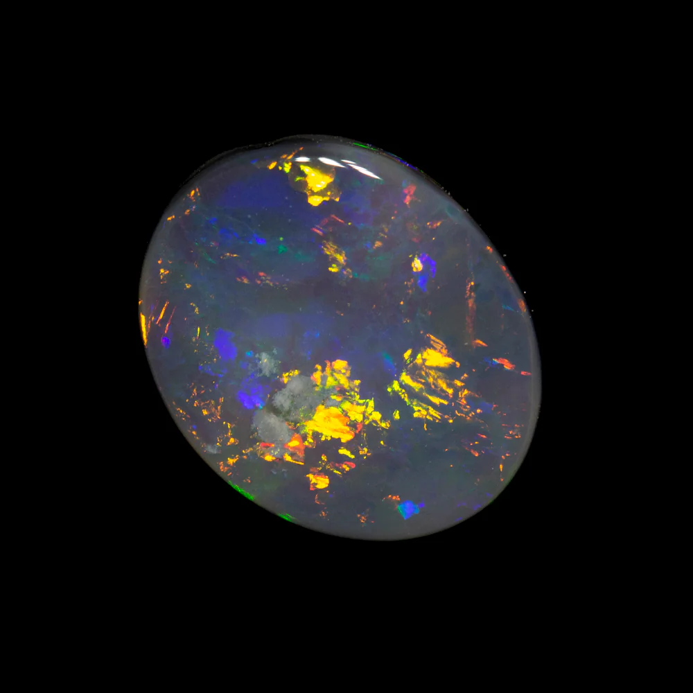 1.18 ct black opal 9.3x7.6x2.5mm - Image 2