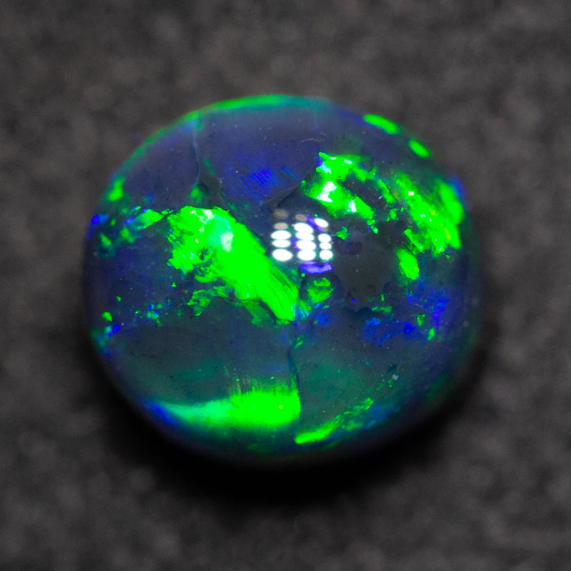 1.18 ct gem black opal 6.1x5.7x5mm - Image 3