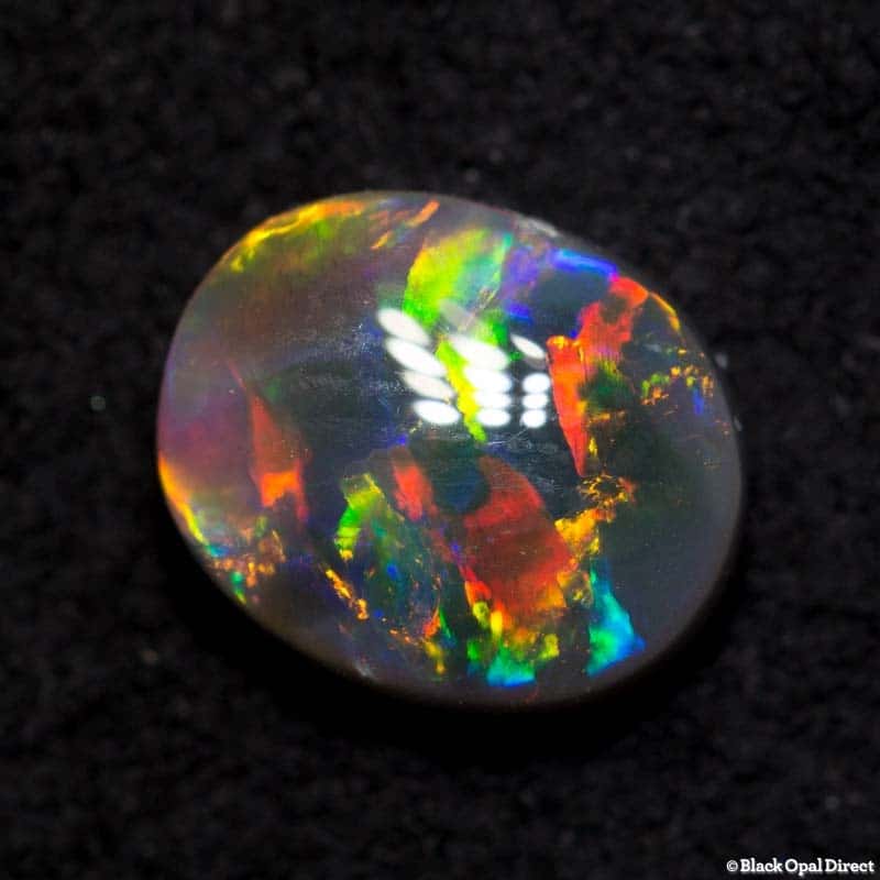 1.18 ct gem black opal 7.8x6x3.2mm - Image 2