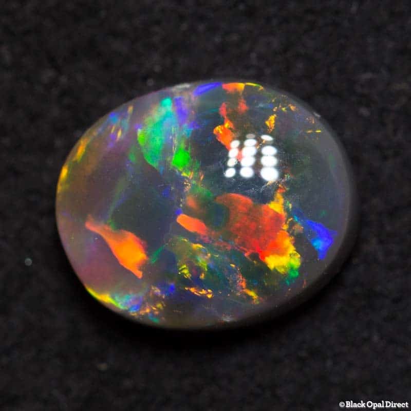 1.18 ct gem black opal 7.8x6x3.2mm - Image 3