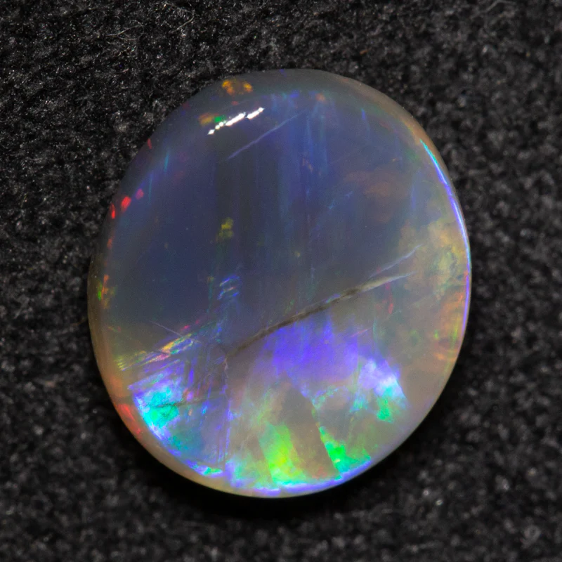 1.19 ct black crystal opal 8.2x7.1x3.2mm - Image 2