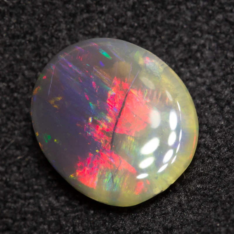 1.19 ct black crystal opal 8.2x7.1x3.2mm - Image 3