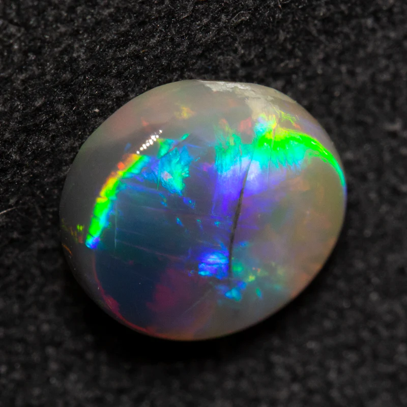 1.19 ct black crystal opal 8.2x7.1x3.2mm - Image 4
