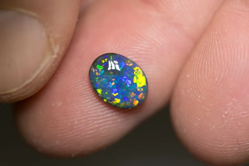 1.19 ct black opal gem 9x7x3mm - Image 2
