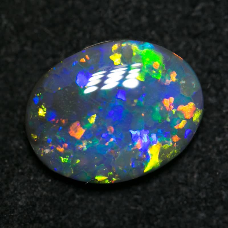 1.19 ct black opal gem 9x7x3mm - Image 4
