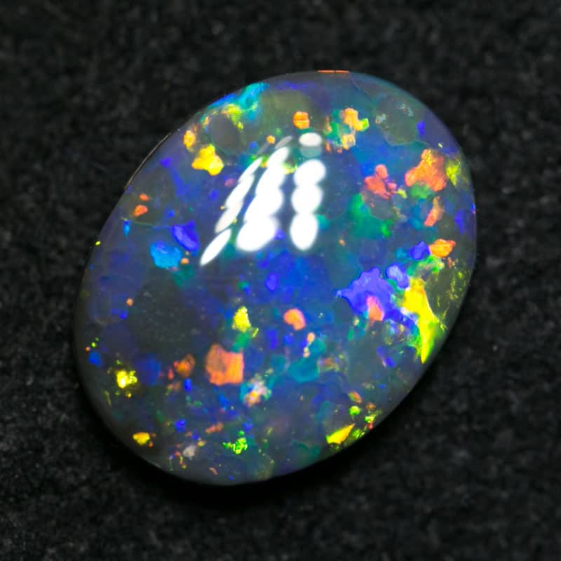 1.19 ct black opal gem 9x7x3mm - Image 5