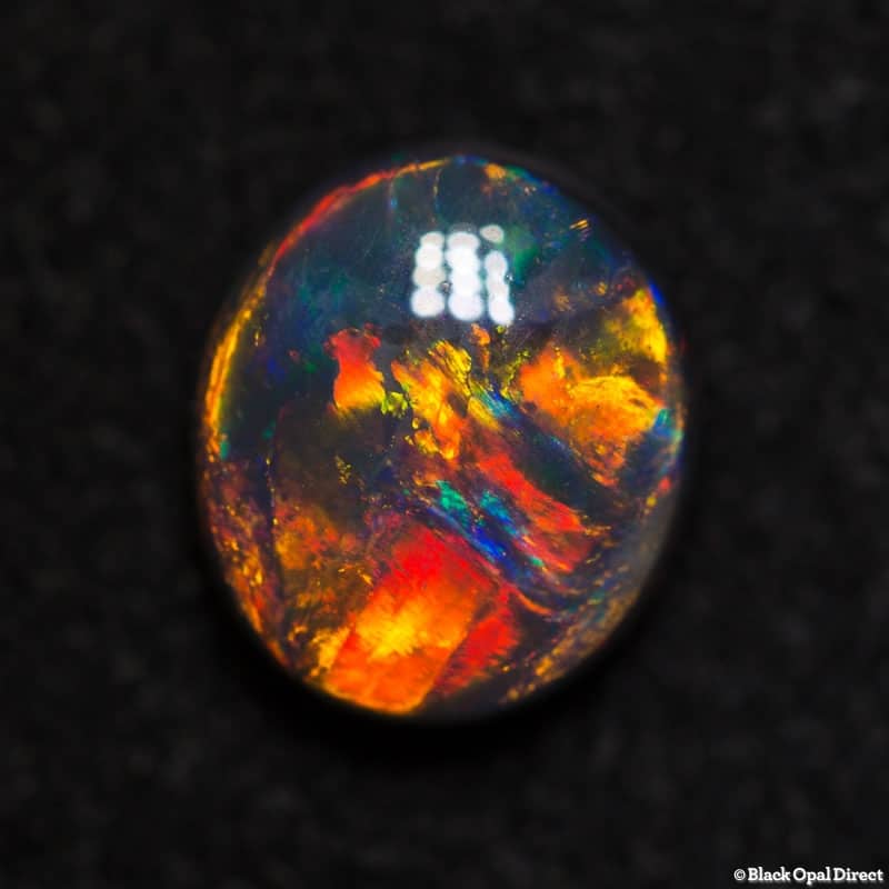 1.19 ct gem black opal 7.5x7x4mm - Image 2