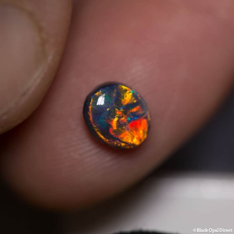 1.19 ct gem black opal 7.5x7x4mm - Image 3