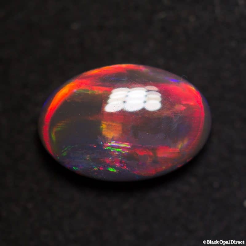 1.19 ct red on black opal gem 9x6x3mm - Image 4