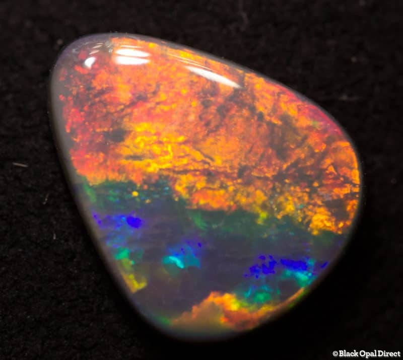 1.19 ct semi black opal 9.5x8x2mm - Image 3