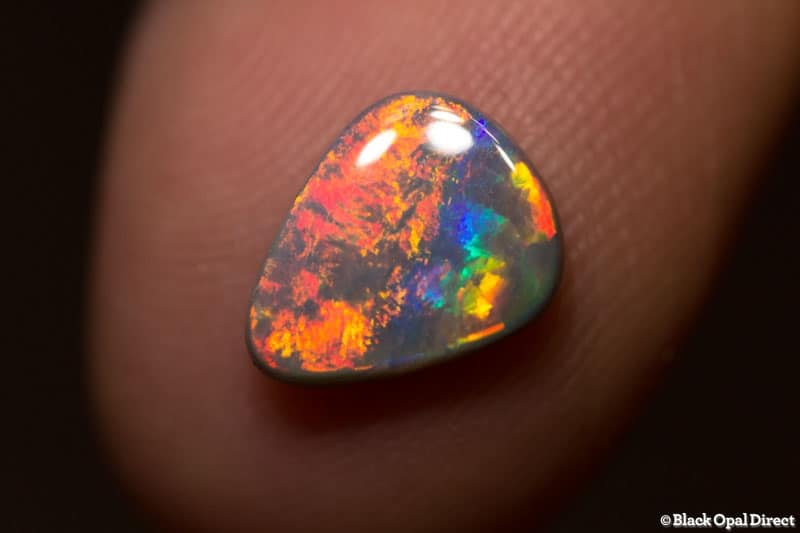 1.19 ct semi black opal 9.5x8x2mm - Image 4