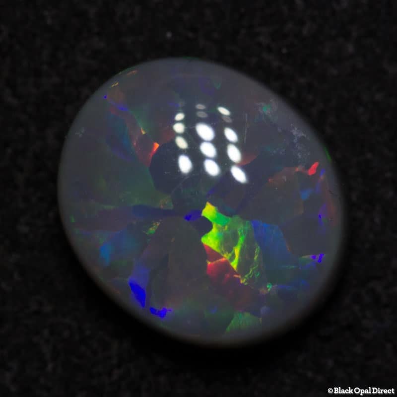 1.20 ct asteria pattern semi black opal 7.5x6.5x3mm - Image 4