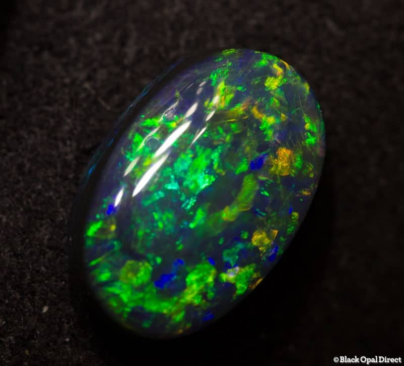 1.21 ct black opal 9x6x3mm - Image 2