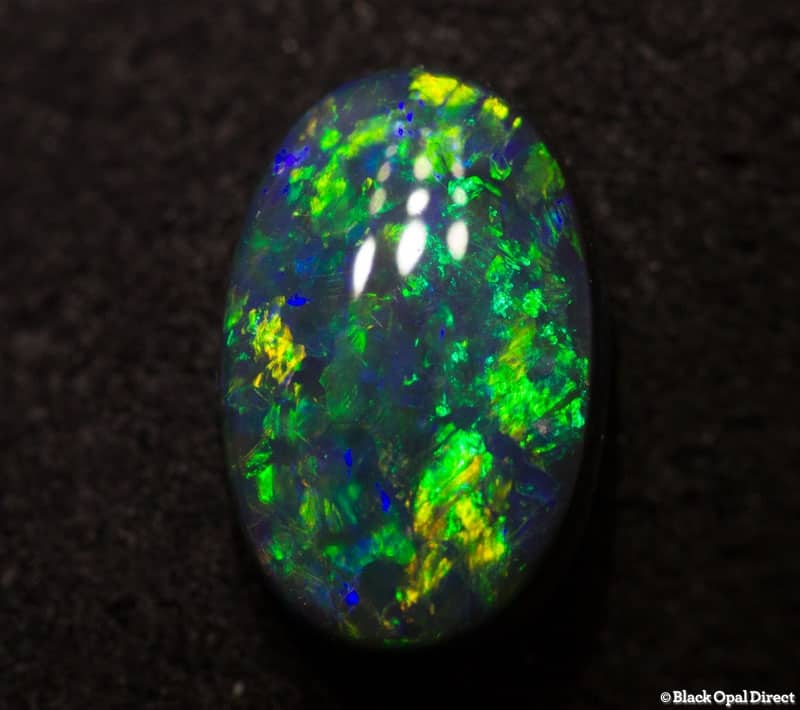 1.21 ct black opal 9x6x3mm - Image 3