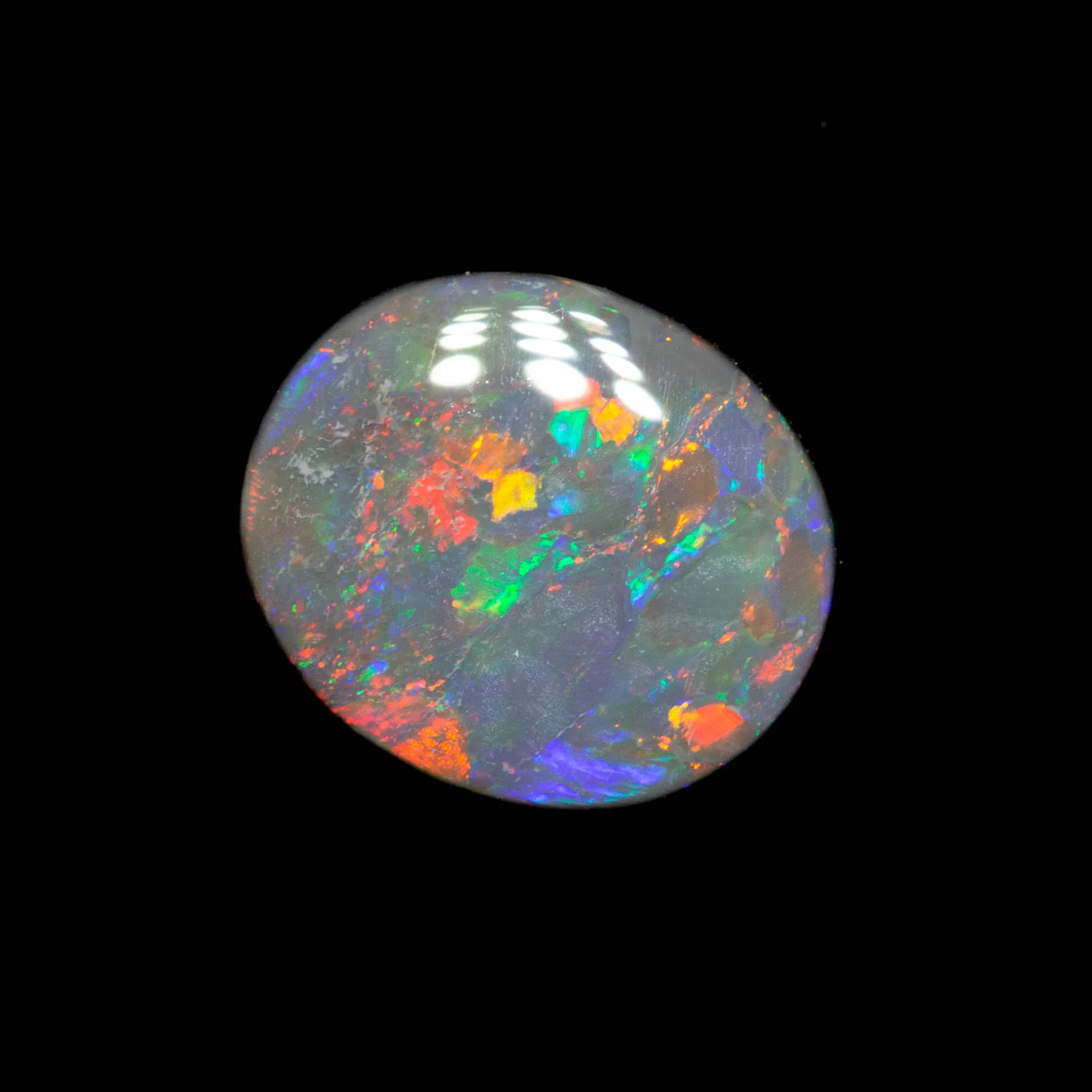 1.21 ct black opal 9x7.7x2.4mm - Image 2