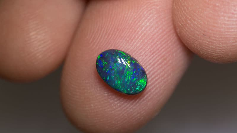 1.22 ct black opal 9x6x3mm - Image 2