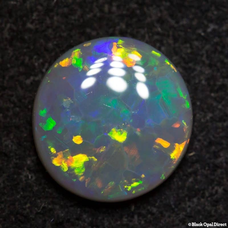 1.22 ct dark opal 8.5mm round x 2.5 thick - Image 3