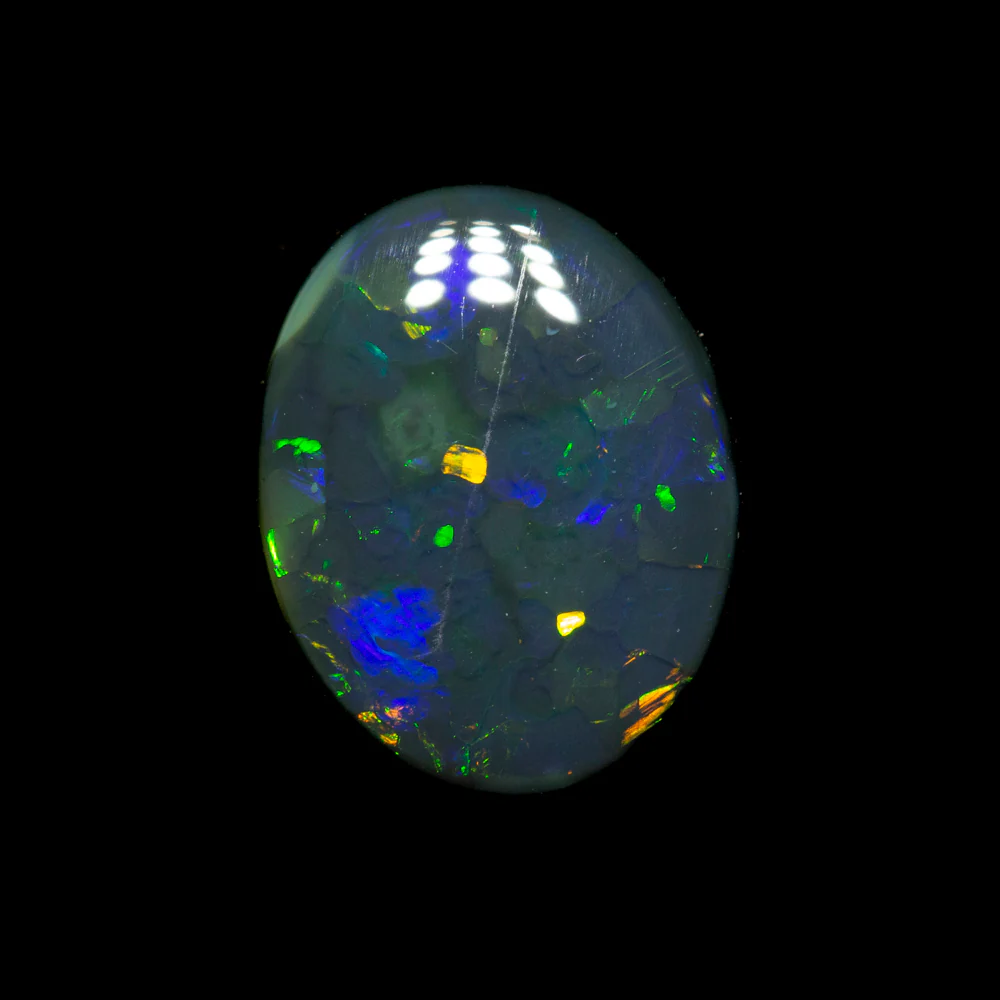 1.23 ct black opal 9.7x7.6x2.3mm - Image 2