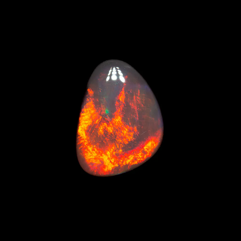 1.23 ct gem black opal 8.5x6.4x3.4mm - Image 2