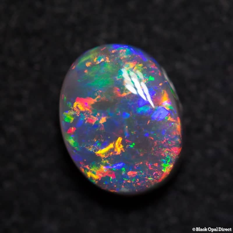 1.23 ct gem semi black opal 8x6x4mm Replacement for Zoey - Image 2