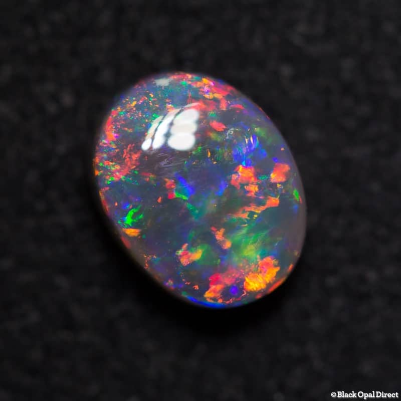 1.23 ct gem semi black opal 8x6x4mm Replacement for Zoey - Image 3