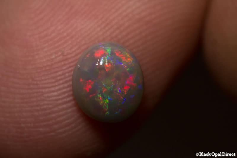 1.24 ct semi black opal 7.5x7x4mm - Image 4