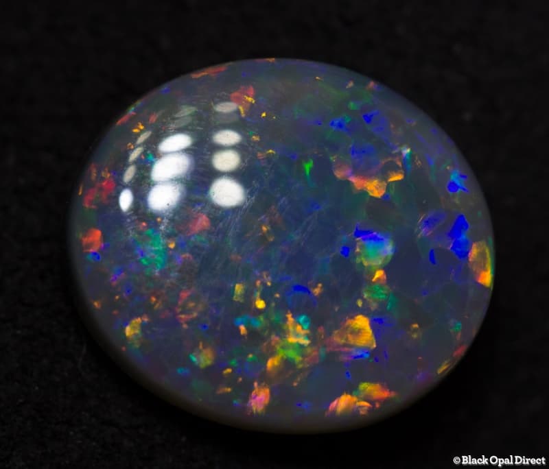 1.24 ct semi black opal 8.5x7.5x3mm - Image 3