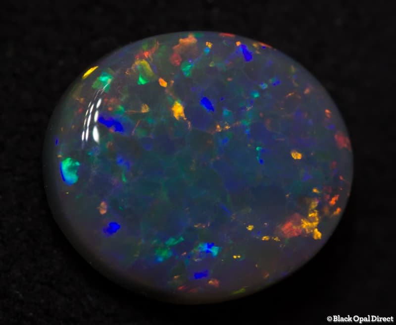 1.24 ct semi black opal 8.5x7.5x3mm - Image 4