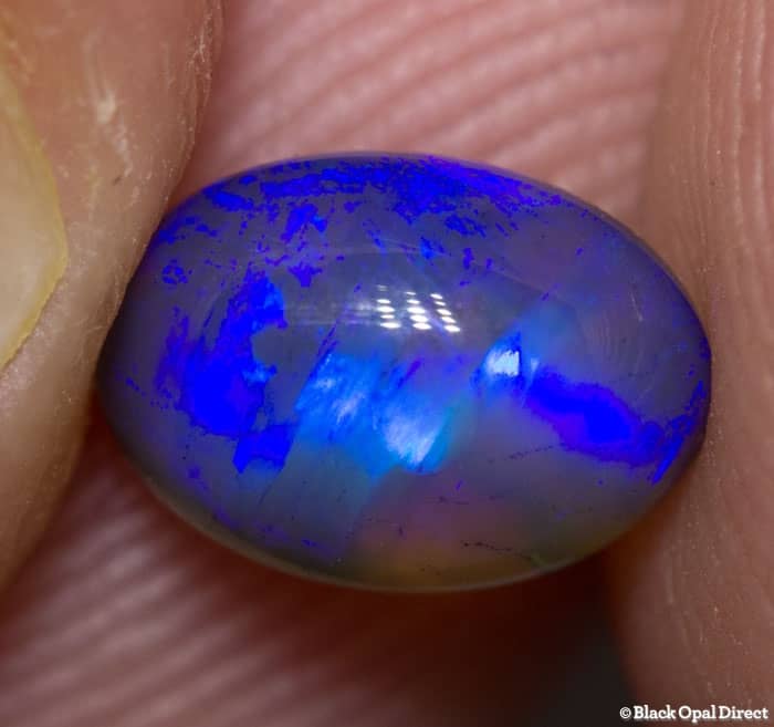 1.25 ct black crystal opal 8x6x4mm - Image 2