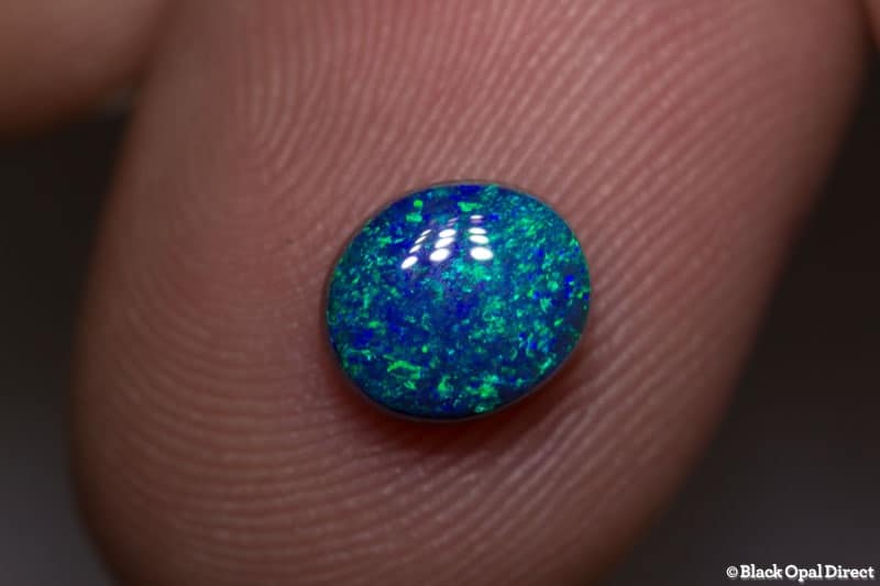 1.25 ct black opal 7x6.5x4mm - Image 2