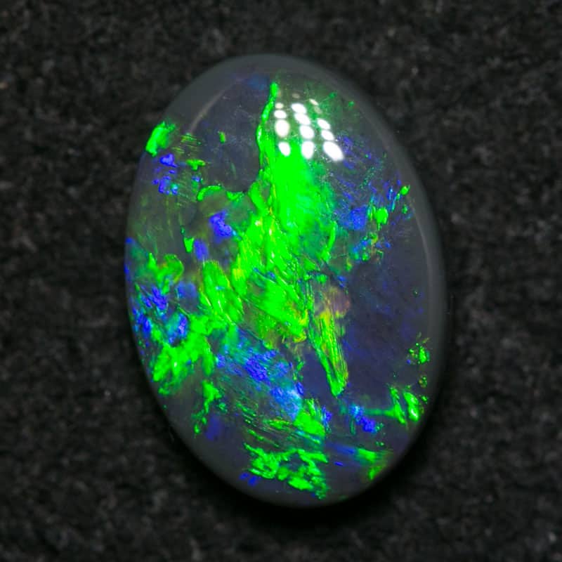 1.25 ct gem black opal 9x6.5x3mm - Image 3