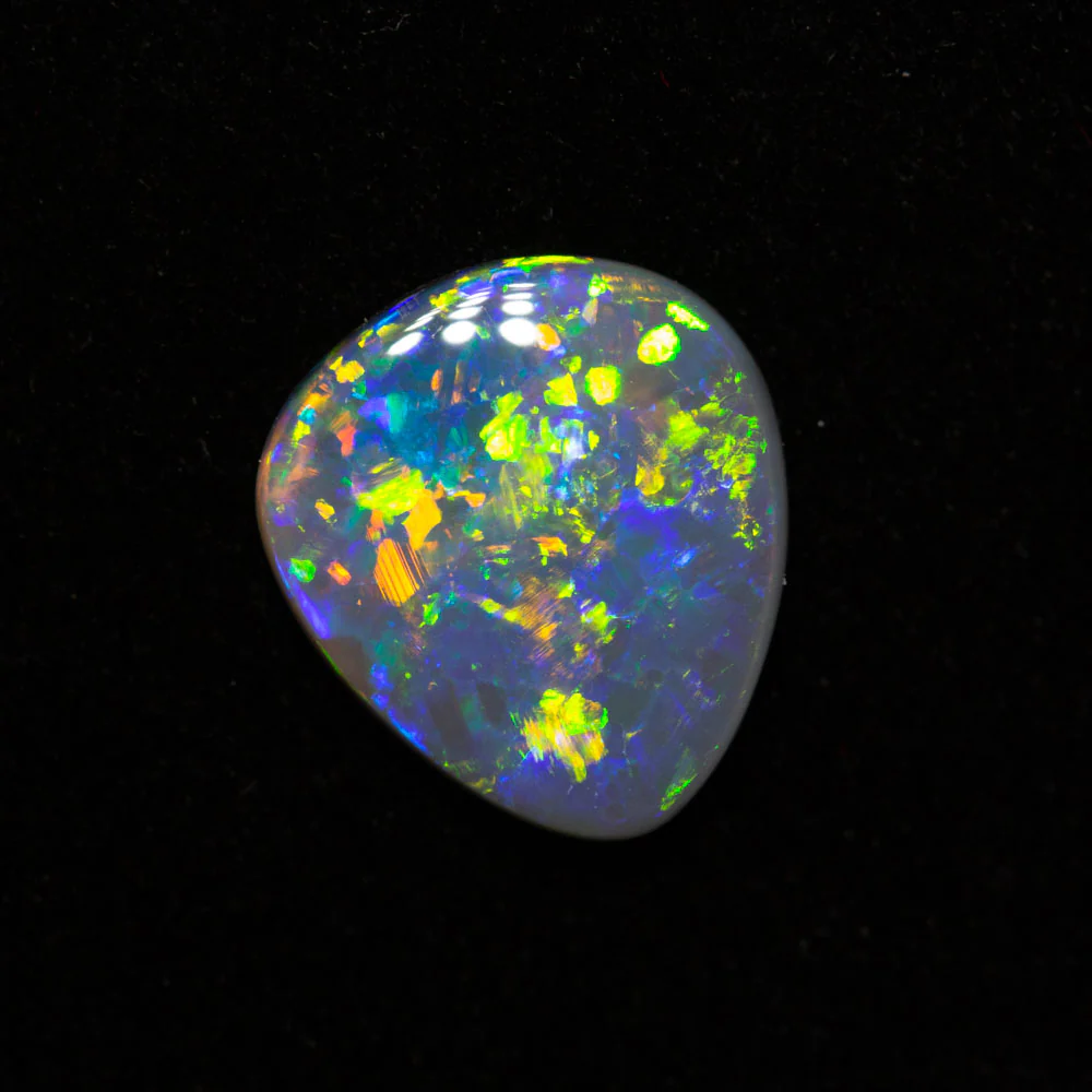 1.25 ct gem dark opal 10.2x9.1x2.3mm - Image 2