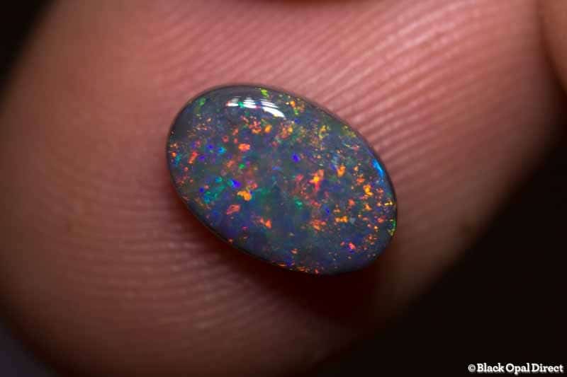 1.25 ct semi black opal 9.5x6x3mm - Image 2