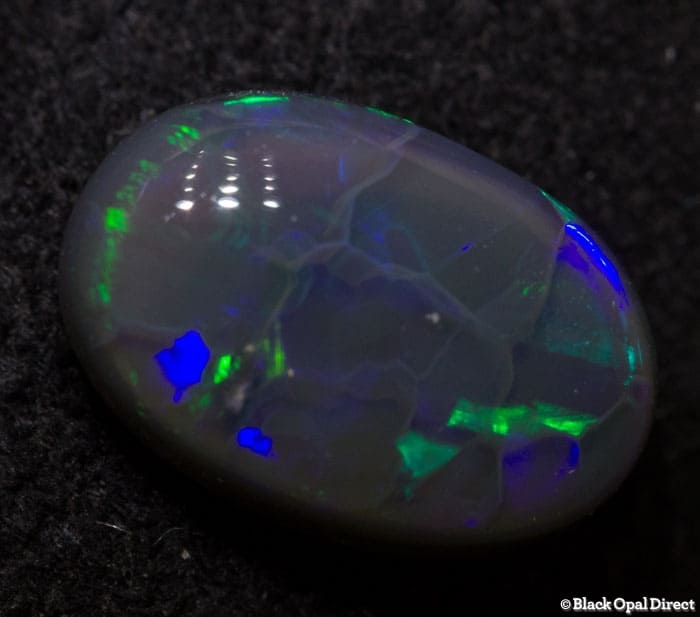 1.25 ct semi black opal 9x6x3mm - Image 2