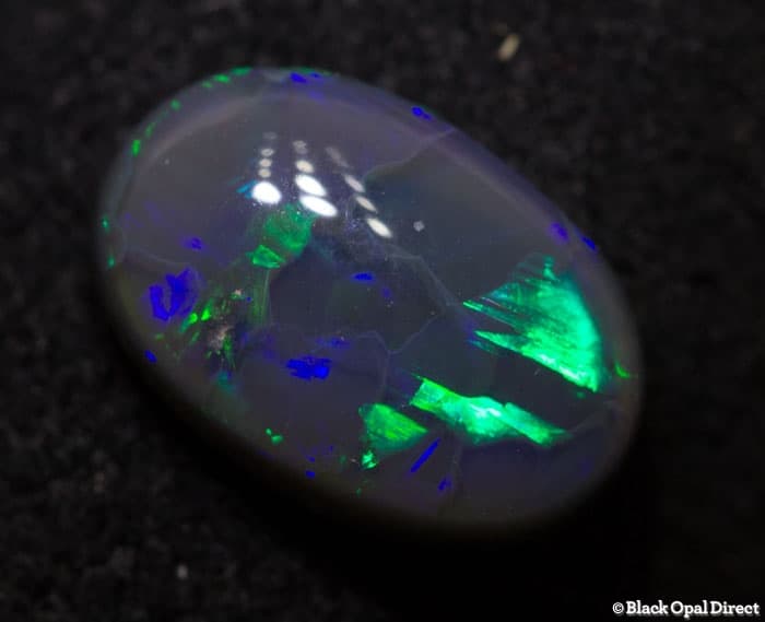 1.25 ct semi black opal 9x6x3mm - Image 3