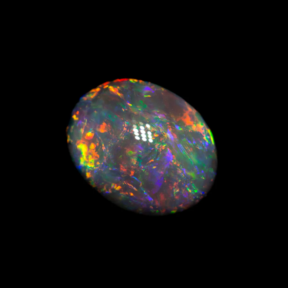 1.26 ct black opal 8.1x6.5x4.1mm - Image 2