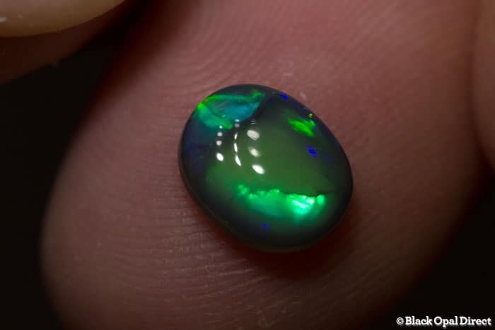 1.26 ct black opal 8x7x3mm - Image 3